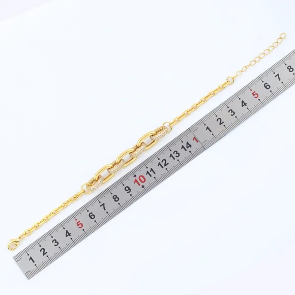 14k gold diamond bracelet - Picture 3 of 8
